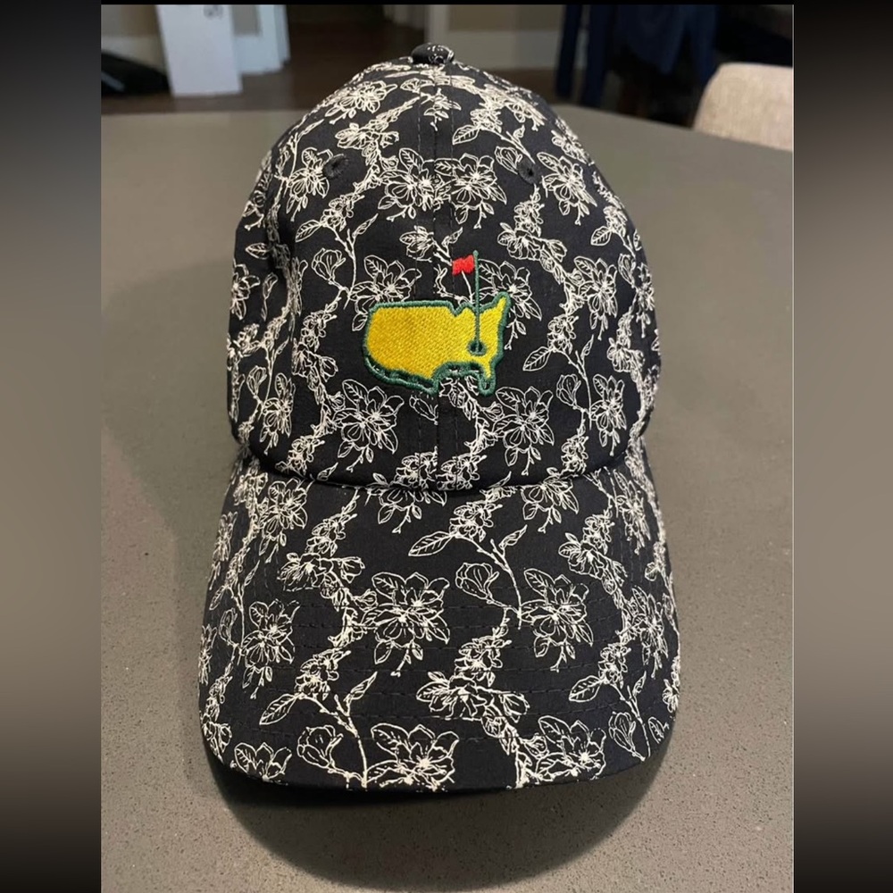 Augusta National Golf Club Navy and White Masters Hat *Rare Floral Print*